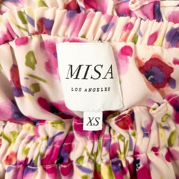 Misa Los Angeles Sabella Off Shoulder Tie Waist Midi Dress - Picture 10 of 12